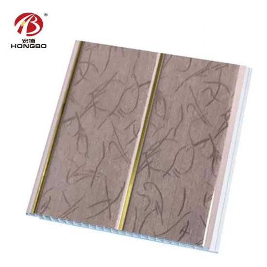 Moderno Color impermeable PVC pared Panel techo PVC con ranura