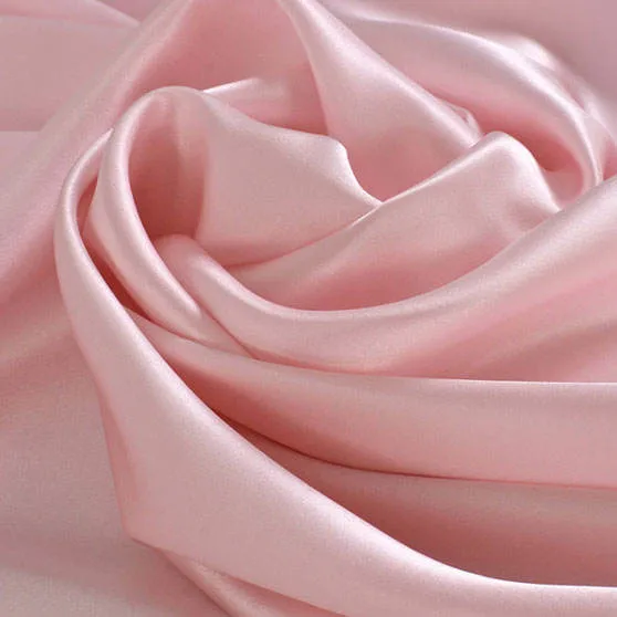 100% Polyester Woven Plain Yarn Dyed Solid Stain Silk Imitated Fabric with Soft Touch for Pajamas/Dress/Bedding/Fashion Cloth Dust Coat