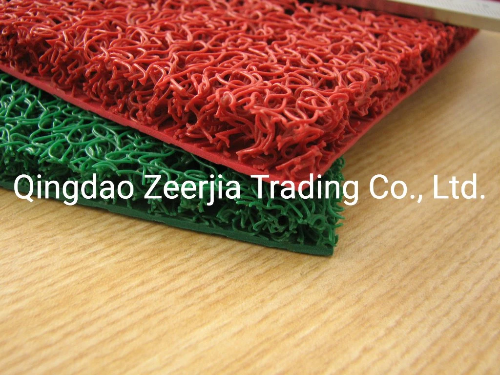 En plastique durable Bobine PVC de couleur unique coussin de pulvérisation le tapis de sol mixte Paillasson