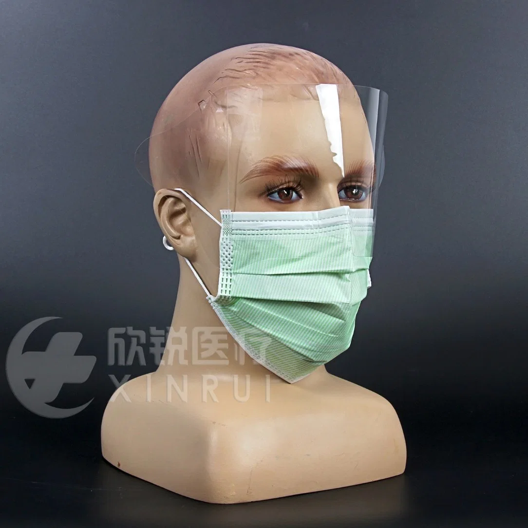 Anti Splash 4-Ply Disposable Surgical Shield Face Mask with Ear-Loop