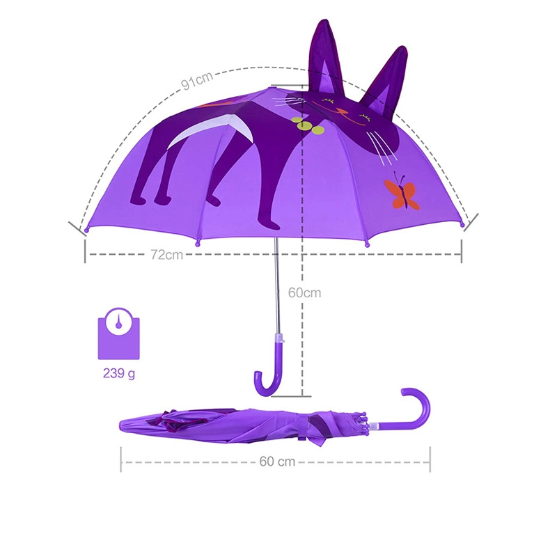 Advertising Cartoon Designs Fashion Umbrella Dog with Double Layer