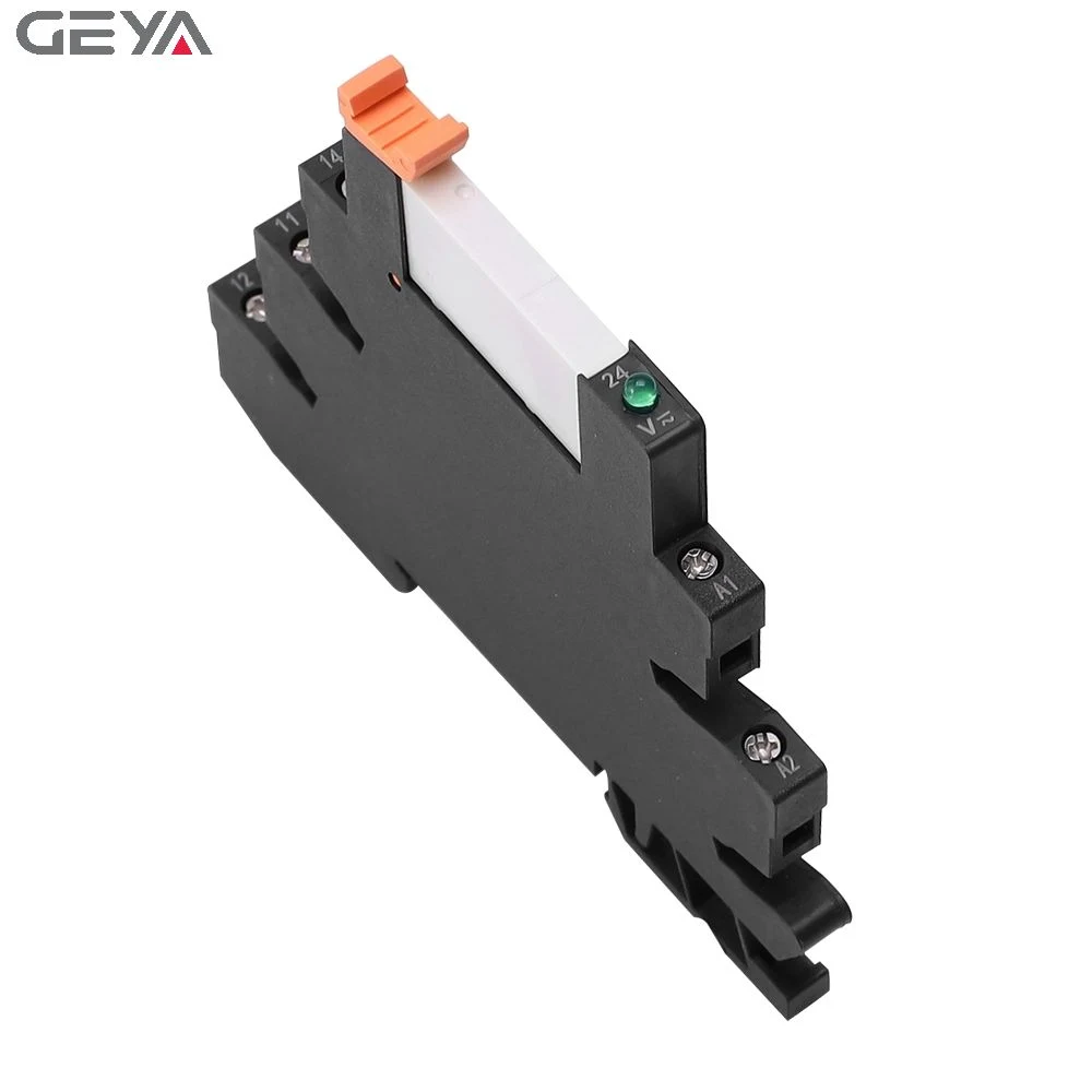 Geya Fy-41f-1 Module de relais sur rail DIN avec prise 12VCC ou 24VCC