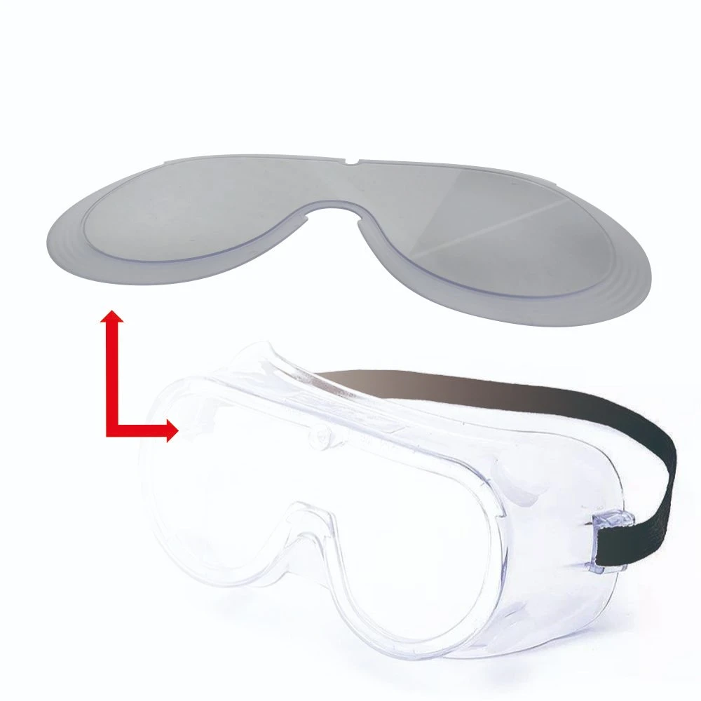 PC OEM anti niebla Saliva revestimiento duro cubierta de lente de la pantalla de seguridad para las gafas