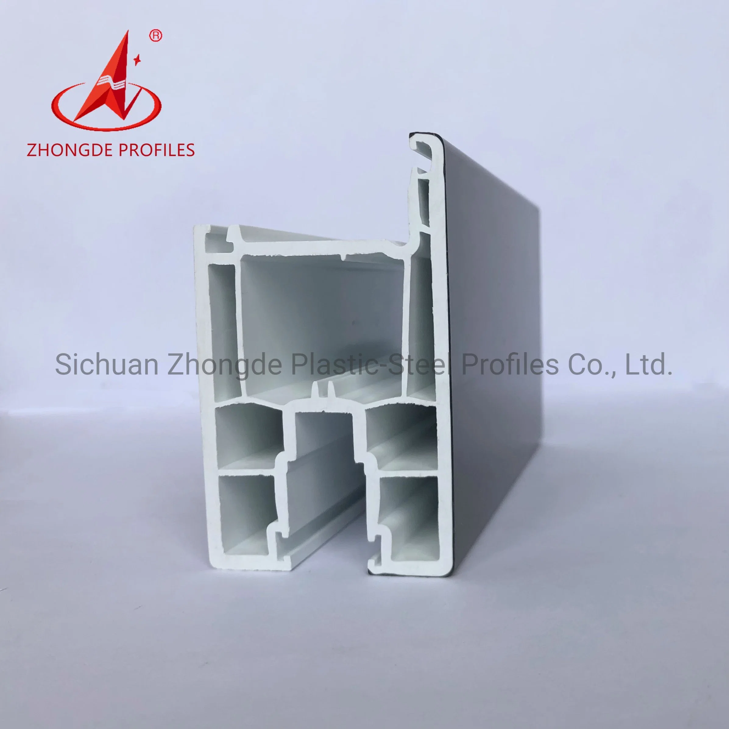 Zhongde Brand China High quality/High cost performance  ISO, SGS, CE UPVC/PVC Windows Doors with Glass Profiles Building Materials Factory Made by Germany Technology.