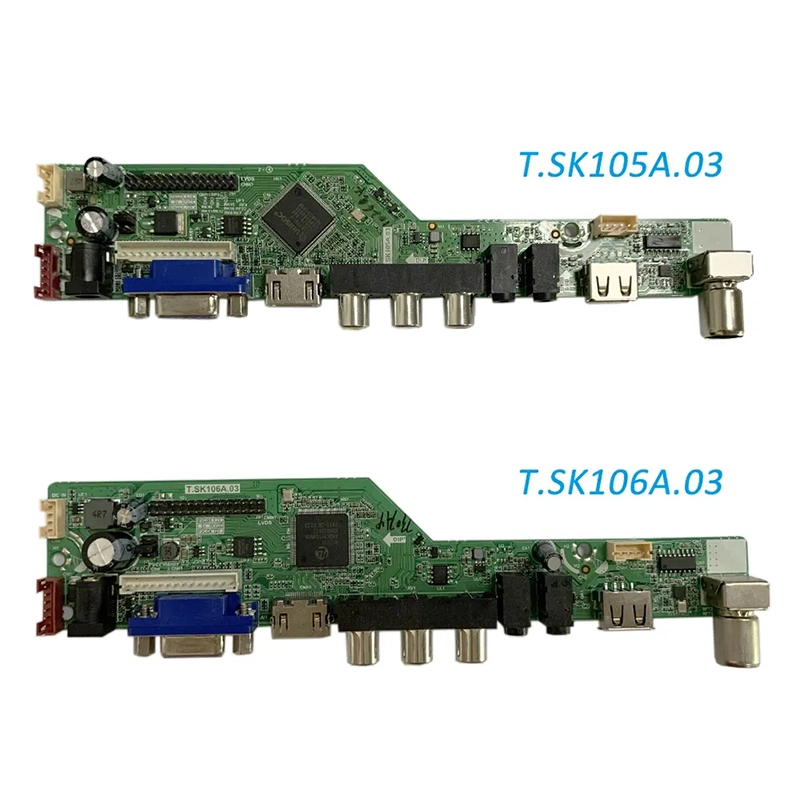 Universal TV Board T. Sk105A. 03 LCD TV Motherboard with Remote Control TV Main Board