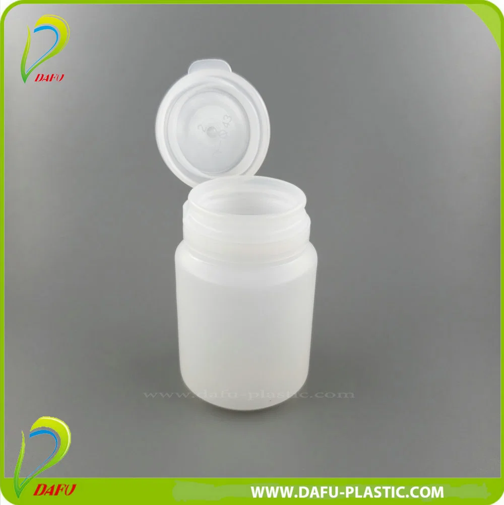 60ml HDPE Kunststoff Süßigkeiten Kapsel Flasche mit Flip Top Cap