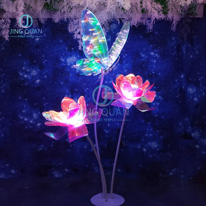 Conjunto de la mariposa de luz LED de Comida de Conejo Squirral Ciervo de lujo de setas decoración Iluminación Iluminación vacaciones adornos al aire libre