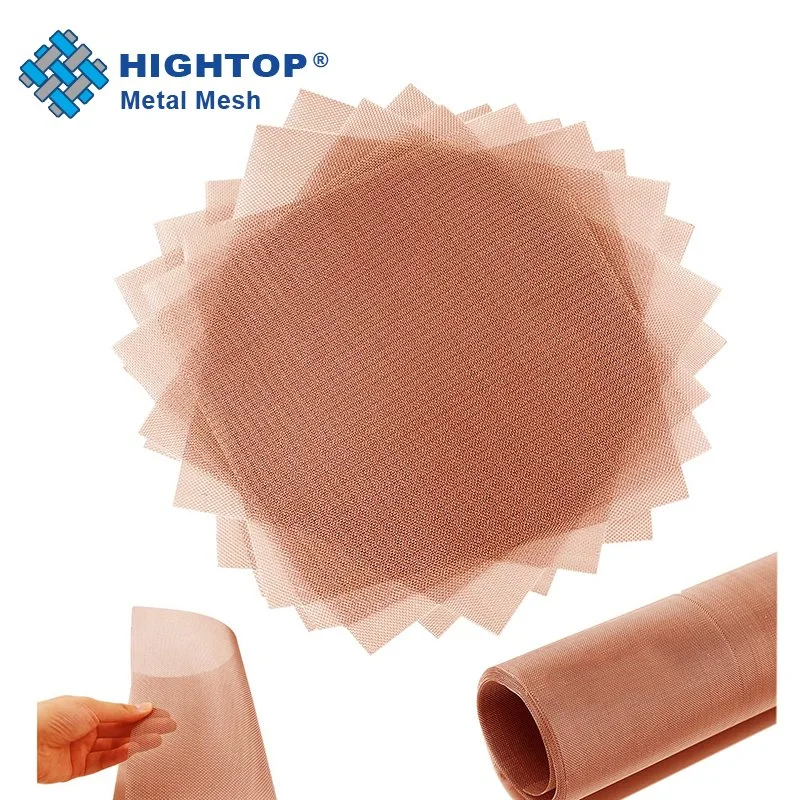 Résistant à l'abrasion 1-200 mesh tissé le fil de cuivre rouge Mesh pour écran de la fenêtre