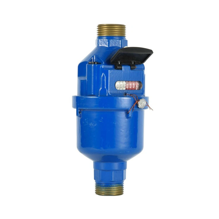 ISO 4064 20mm Class C Brass Rotary Piston Type Liquid Sealed Horizontal Blue Cold Water Meter Volumetric