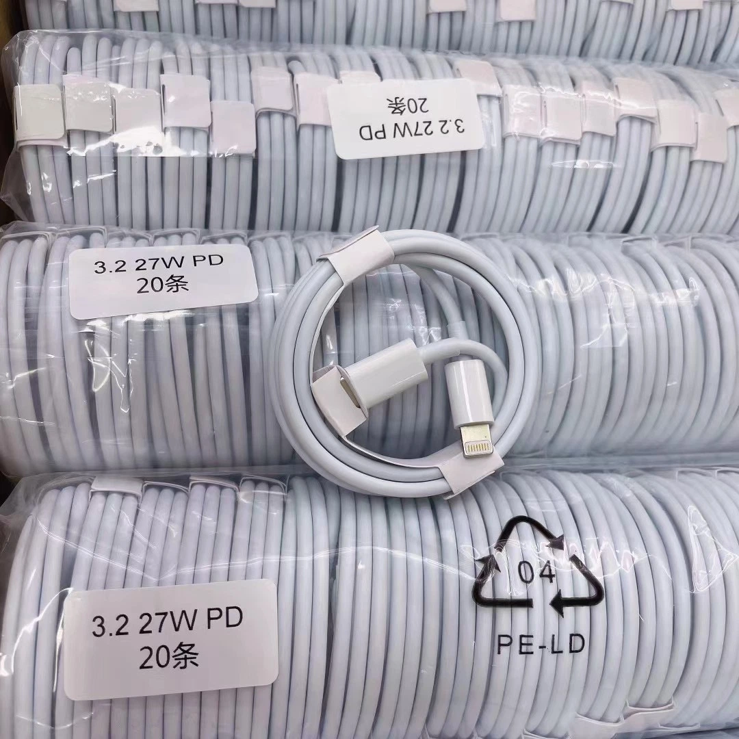 Factory Price White 3FT Charging USB Cable for iPhone 12 Fast Charge PVC USB Cable for iPhone