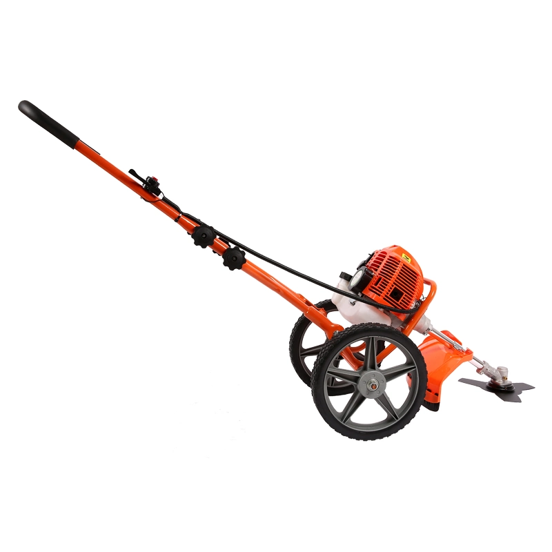 Um Wheeled Gasoline Hand Push Brush Cutter