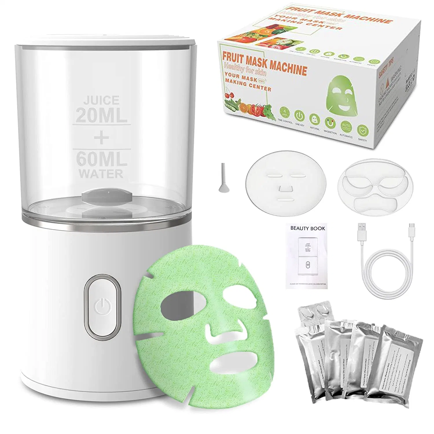 New DIY Facial Mask Fruit Vegetable Collagen Face Mask Making Machine