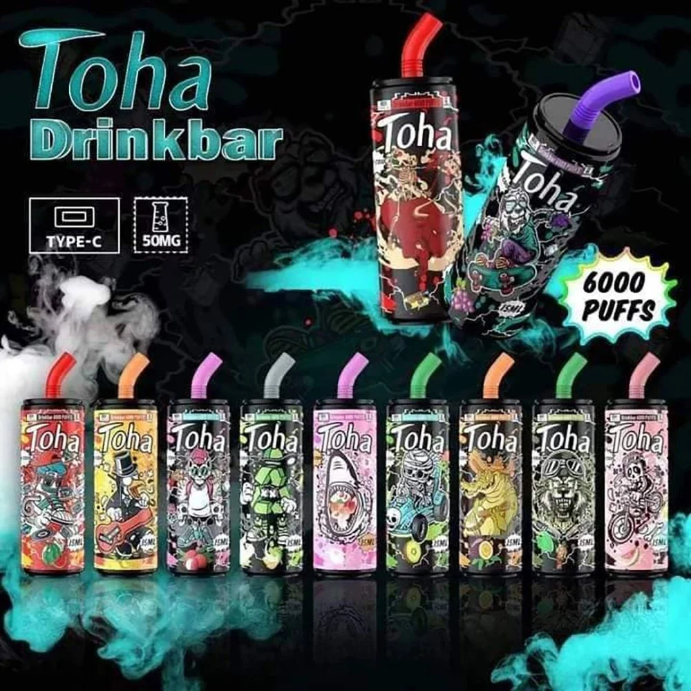 2022 New Coming Fast Shipping Disposable/Chargeable Vape Pod Original Vapor Toha 6000 Puffs 10 Fruits Flavors 5% Nicotine 650mAh Battery Tugboat Randm 7000 Hazebar