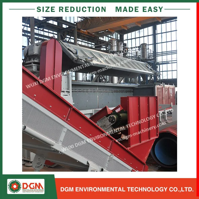 PP/PE/HDPE/LDPE Plastic Pipe Recycling Line for 900mm Tube Shredding