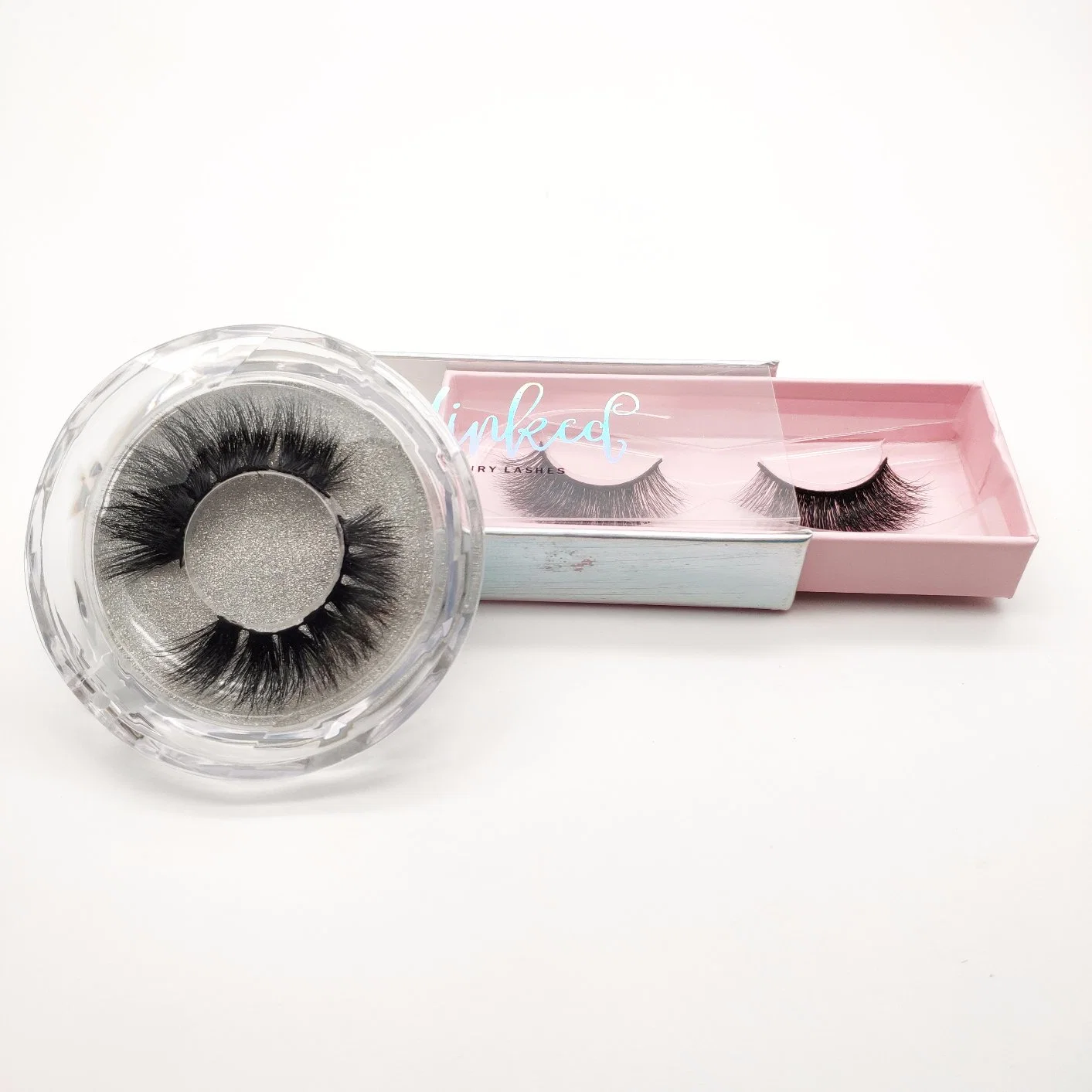 Paquete de Caja de etiquetas privadas D008 de lujo 3D Eyelash