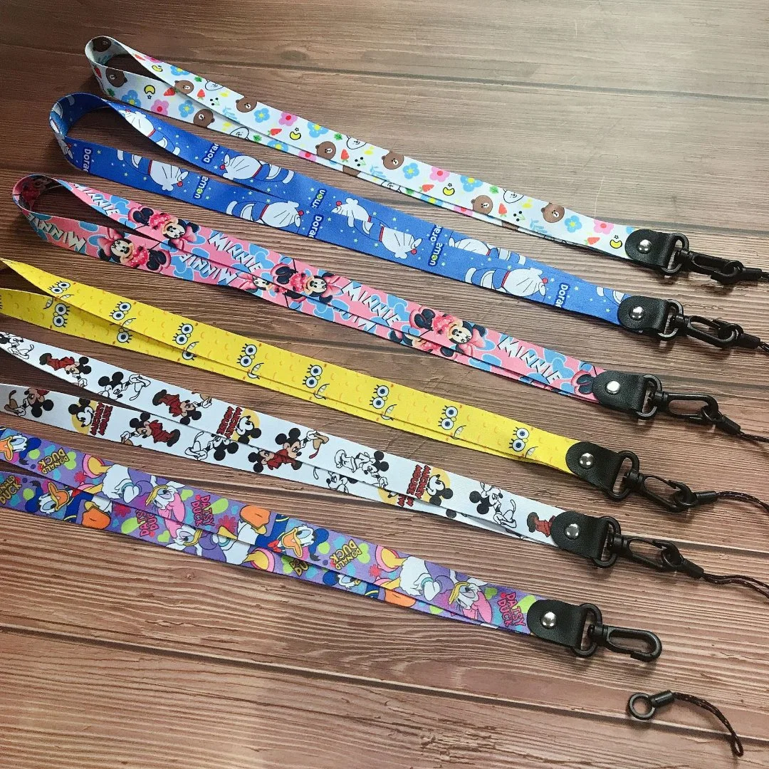 2cm Wide Version Two -in -One Hook Buckle Mobile Phone Lansure Polyester Double -Sided Woven Long -Sized Split Can Be Split Lane Rope Manufacturer Supply