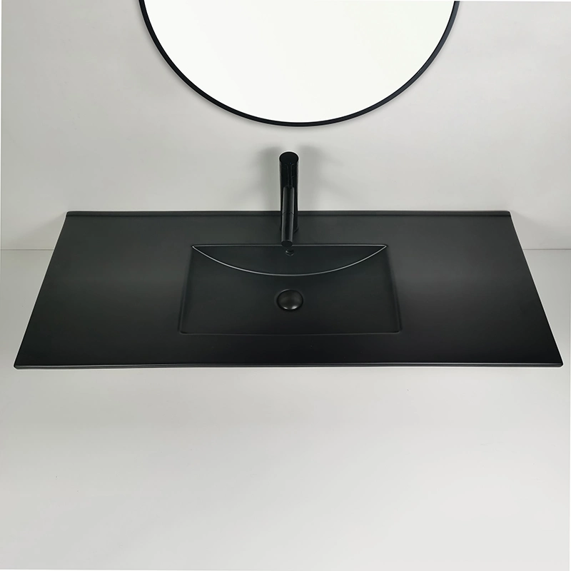 Hand Wash Station Wash Basin with Cabinet Vasque Sundowner Matte Black Bathroom Vanity Sink