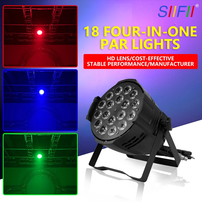 Hot Selling LED Stage Light DJ 18*10W RGBW 4in1 Club 18PCS 10W/18W LED Disco PAR Light for Wedding Light