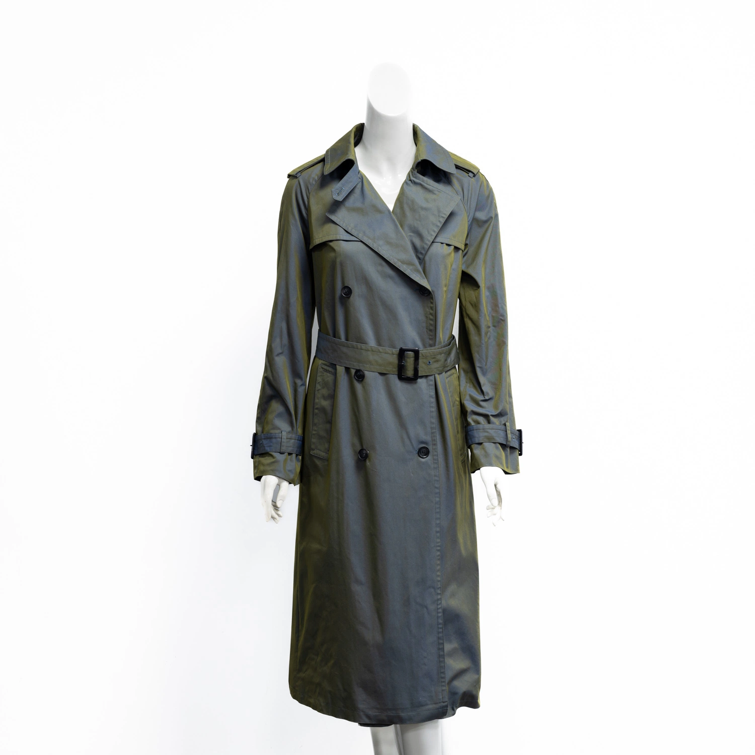 Mode Damen Frühling lang Trench Mantel Beliebte Windbreaker Jacke mit Schnallengurt