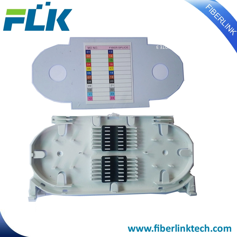 24-48/Cores Fiber Optic Component Splice Tray Fusion Box with/Transparent Cover