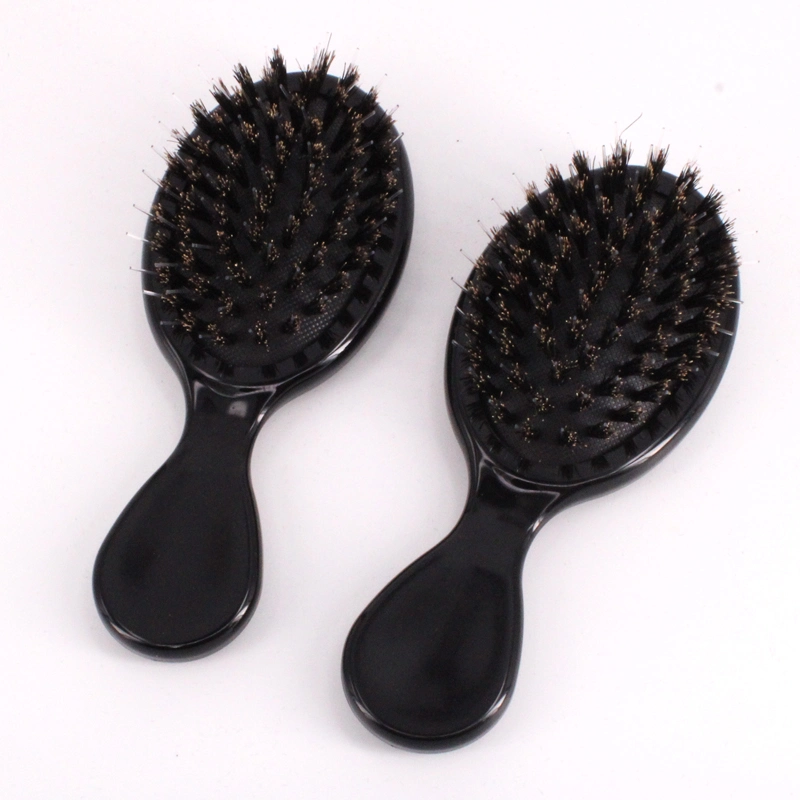 Hairdressing Tools Manufacturer Professional Nylon Bristle Mini Hair Brush Custom Logo