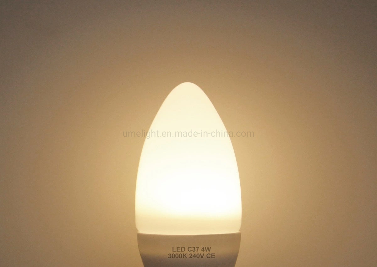 C37 4W-8W Dekorative Beleuchtung für den Innenbereich LED-Kerzenlampe mit Verschiedene Lampe Edision E27/E14/B22/B15 LED-Kerzenlampe für Kronleuchter Wand Beleuchtung