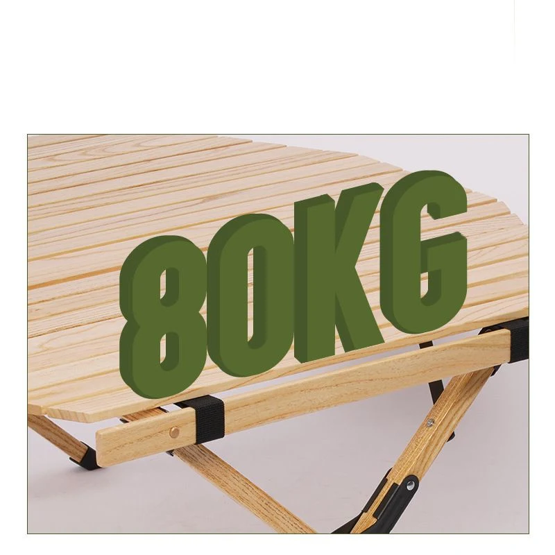 Mountainhiker Outdoor Furniture Picnic Modern Removable Wooden Foldable Camping Egg Roll Table