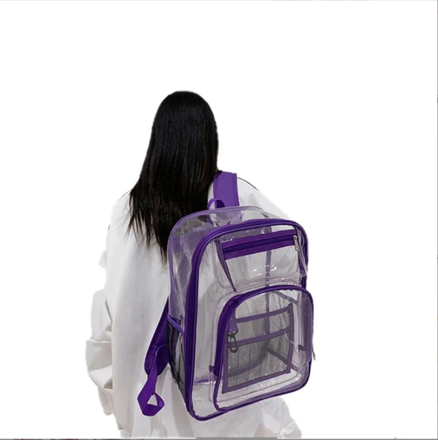 PVC Backpack PVC School Bag Large Capacity Backpack PVC Transparent Backpack