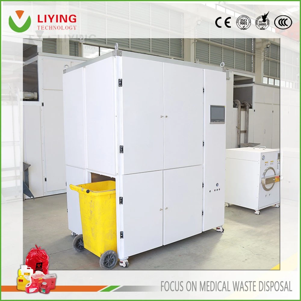 Environmental Dental Waste Onsite Vertical/ Horizontal Microwave Steam Autoclave Sterilization System with Shredder