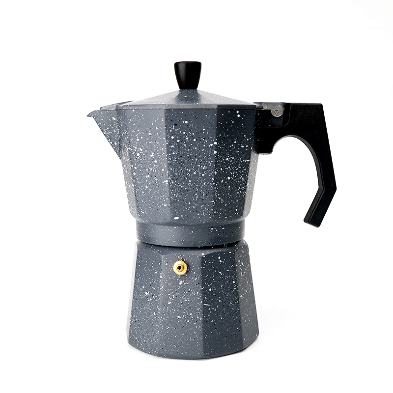 Nice Moka Pot Экодружественный логотип Цветная упаковка эспрессо Moka Кофеварка с кастрюли