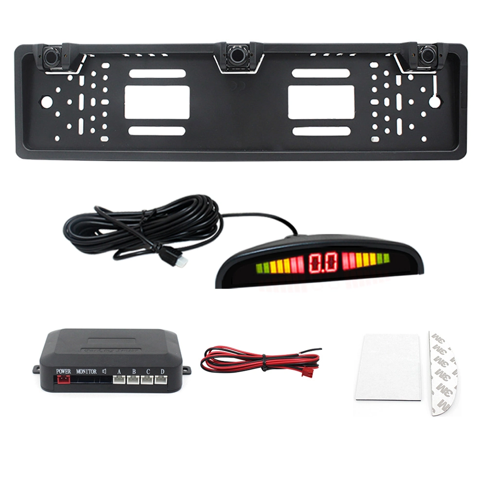 European License Plate Rear View Camera with Parking Sensor