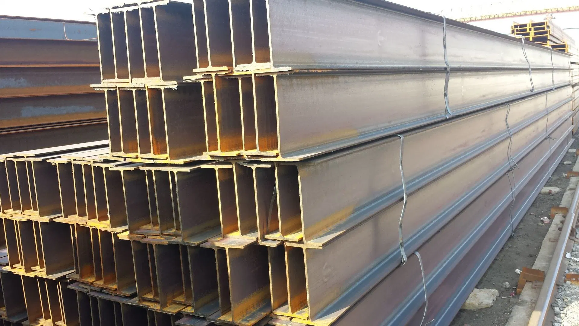 Hot Rolled I-Steel Q235B Bridge Construction Steel Structure in Stock