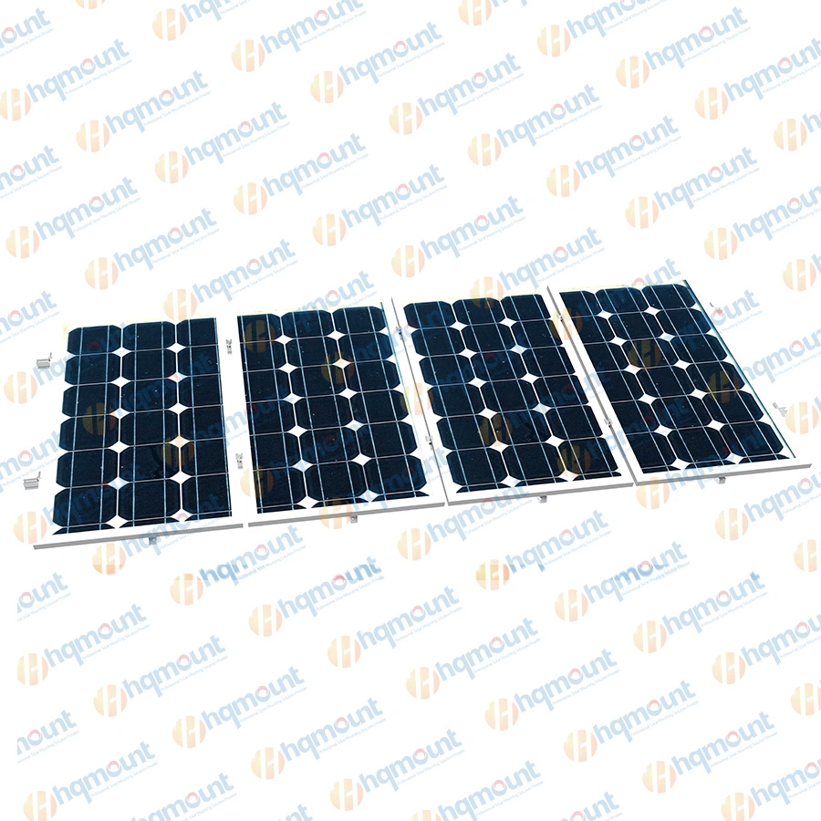 Support de montage PV système solaire de toit avec façade réglable Pied arrière