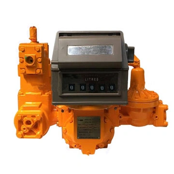 2" Digital Diesel Fuel Oil Positive Displacment Flow Meter with Mechanical Meter Counter