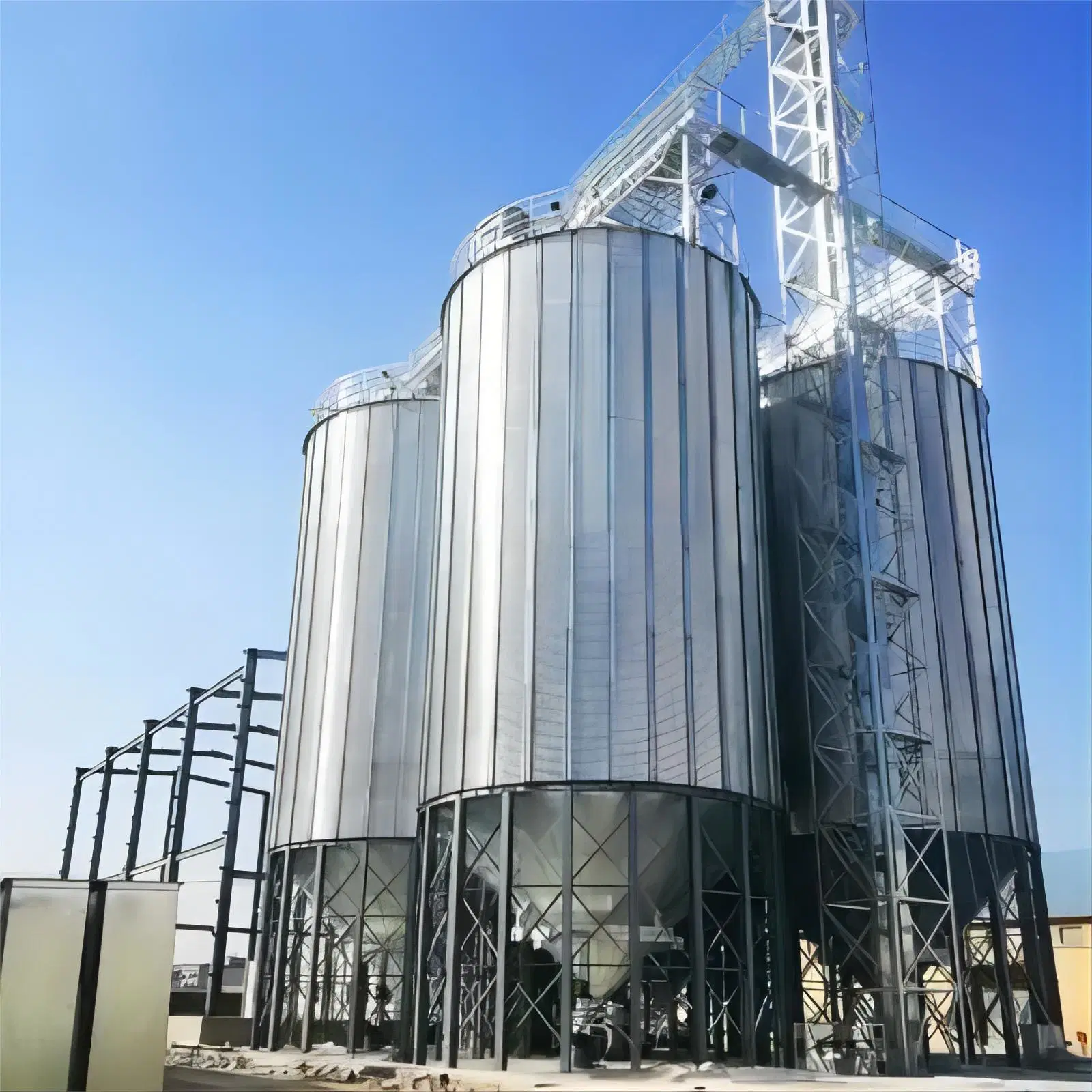 2024 Galvanizing Stainless Steel Grain Silo for Corn Storage Paddy Rice Silo