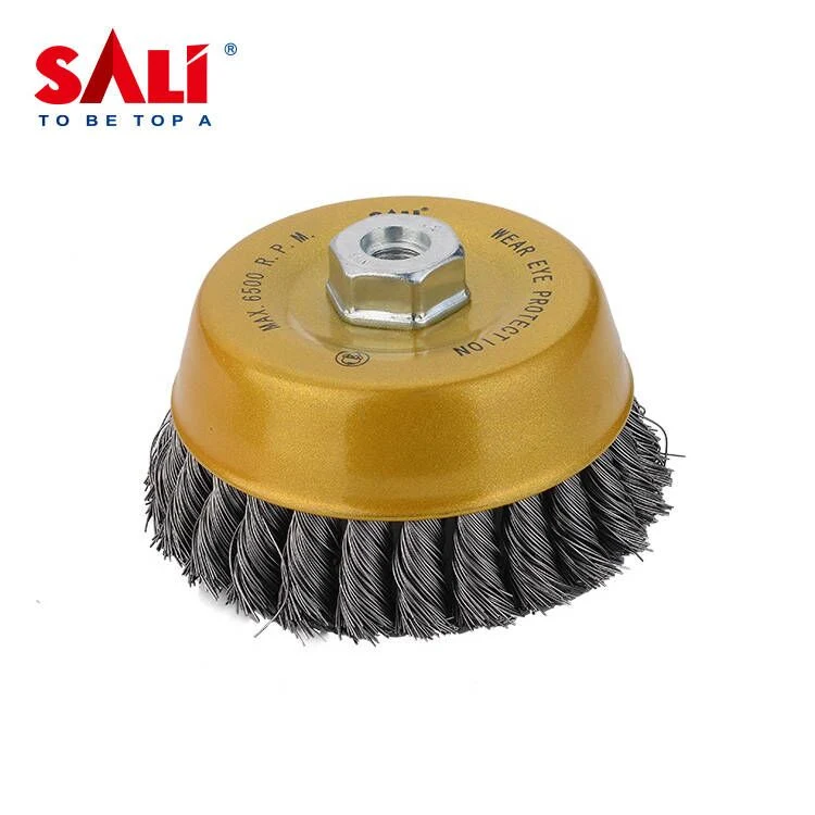 Sali 4&prime; &prime; 100mm Professional Quality Twisted Wire Brush