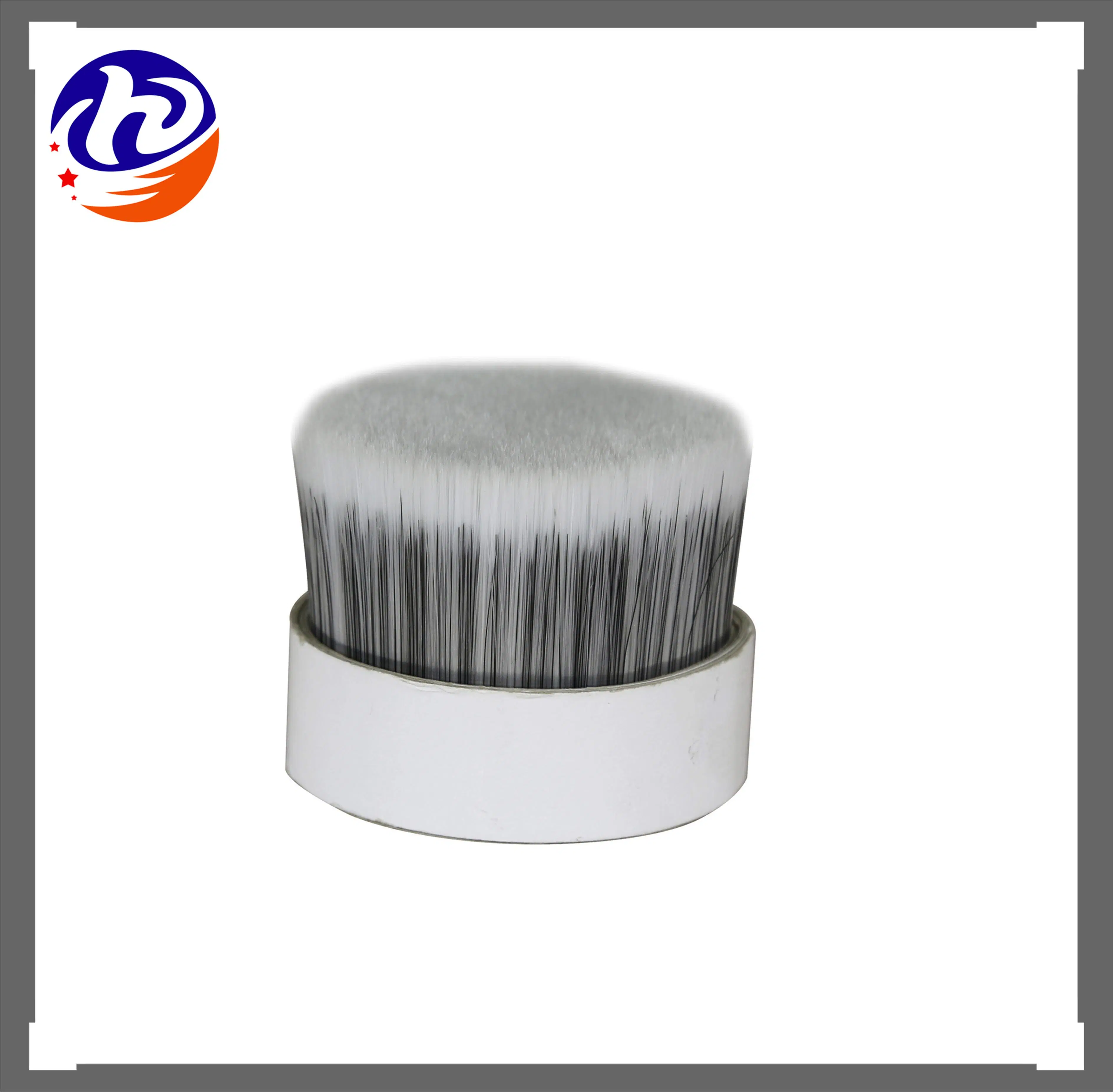 Plastic Natural White Bristle Imitation Solid Tapered Synthetic Pet Filaments for Paint Brush