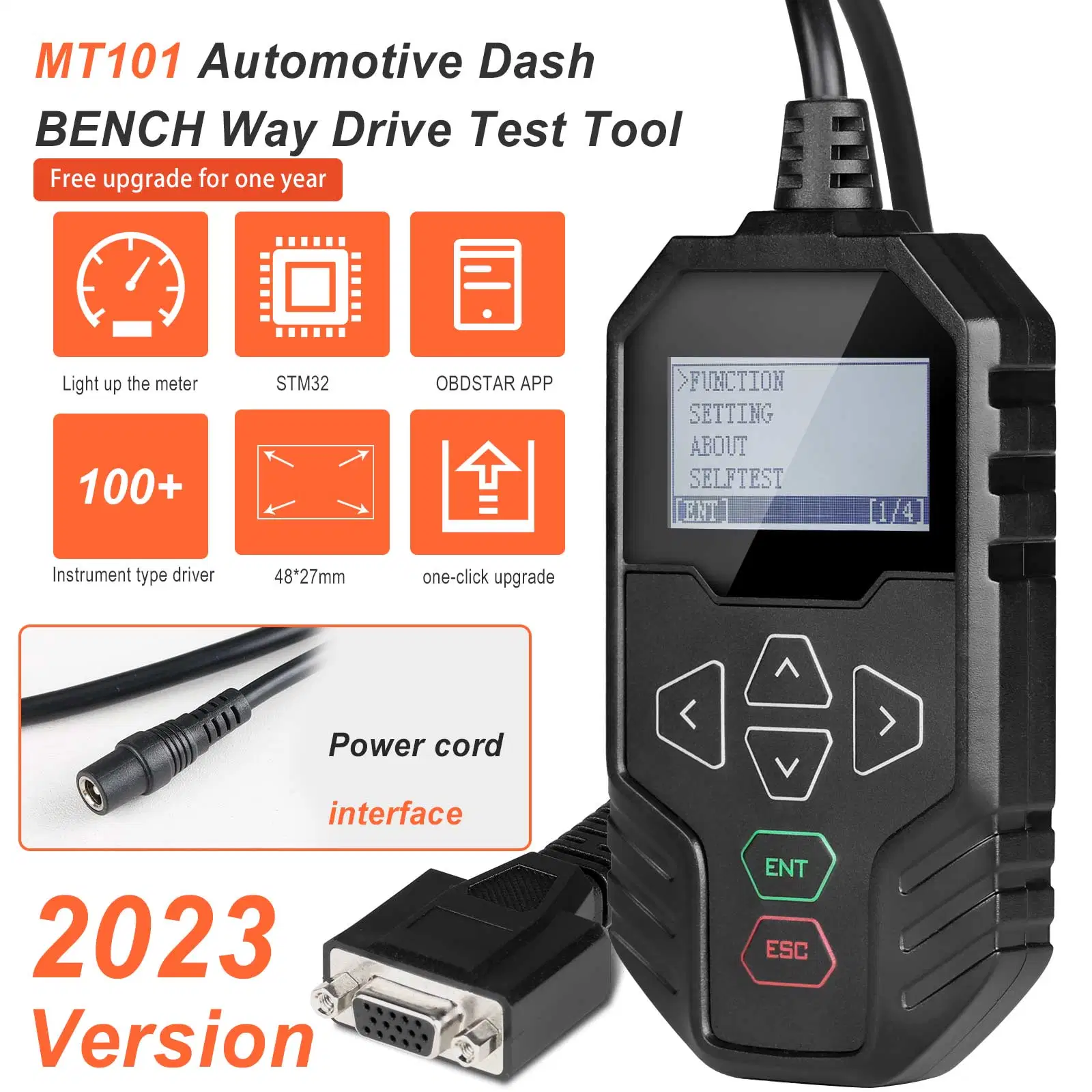 2023 Nuevo dispositivo de accionamiento de Dash Automotive Obdstar Mt101 para Au-Di BM-W Po-Rsche Be-NZ Dodge fo-Rd Jaguar Lamborghini Land Rover Volkswa-Gen Vol-vo, etc.