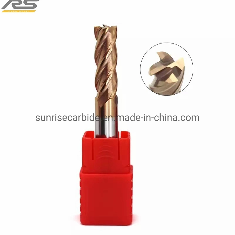 HRC45 Carbide 4 Flute Standard Length Carbide Milling Cutter