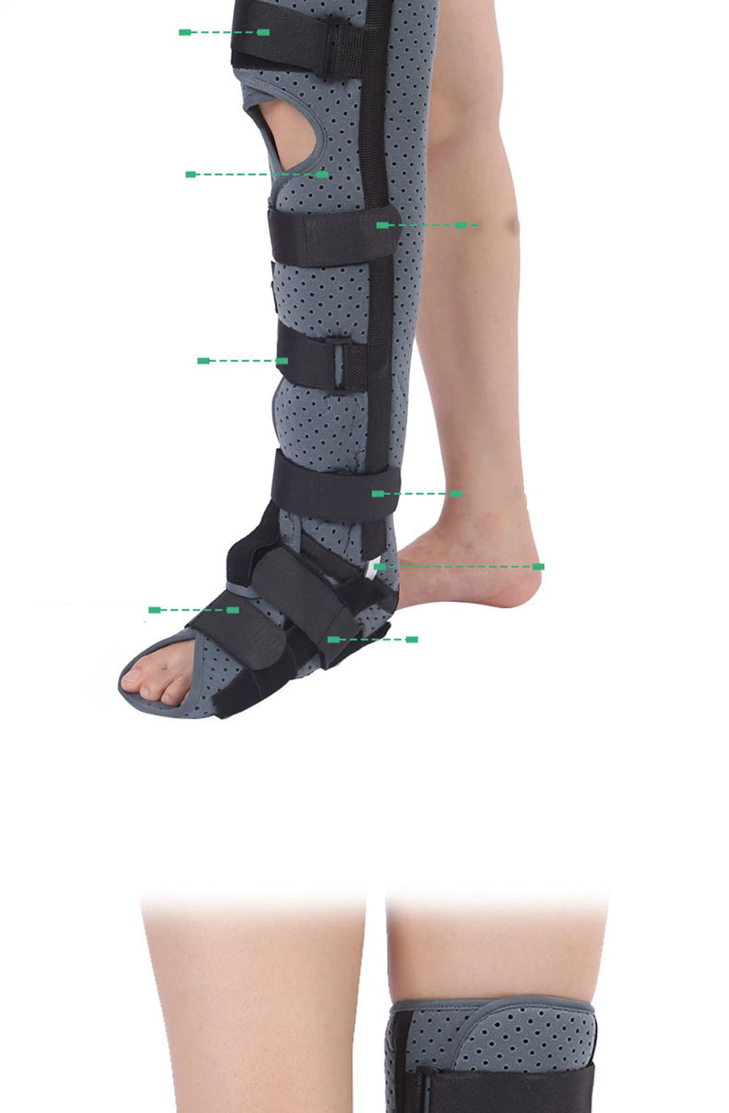 Elástico na perna Adjustablekafo ortose do Joelho do Esteio do Suporte do rapto de lesão da luxação da cabeça femoral Fixação de substituição