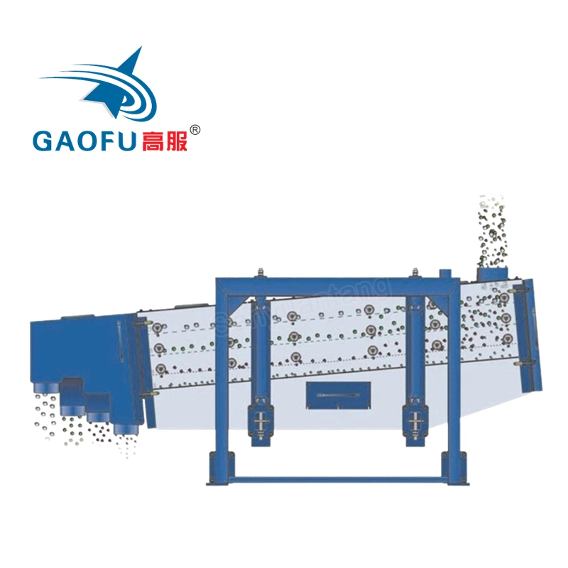 Crivo vibratório rotativo multicor de camada abrasiva para rotação quadrada pesada Máquina de peneiramento