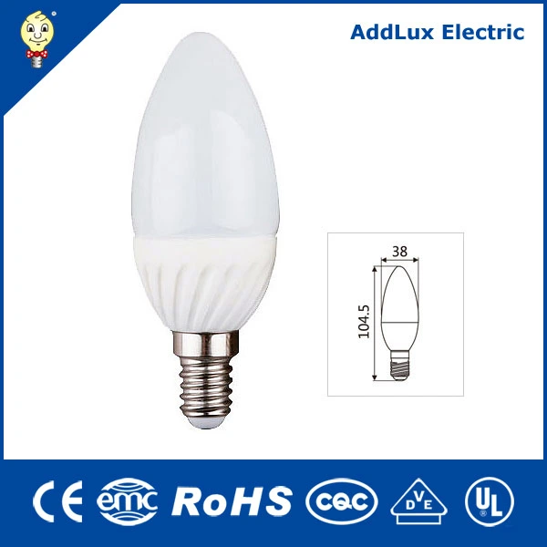 Best Distributor Factory Exports Ce UL Saso E14 E27 Energy Saving 3W Bulb Light Lamp LED Candle Made in China for Home Indoor Lighting