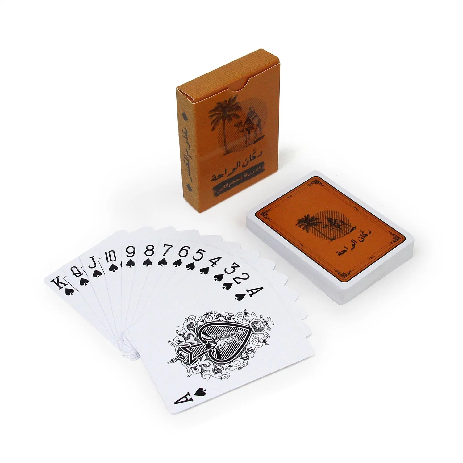 Juego de cartas personalizado Prining Logo Paper Juego personalizado jugando Bridge Tarjetas