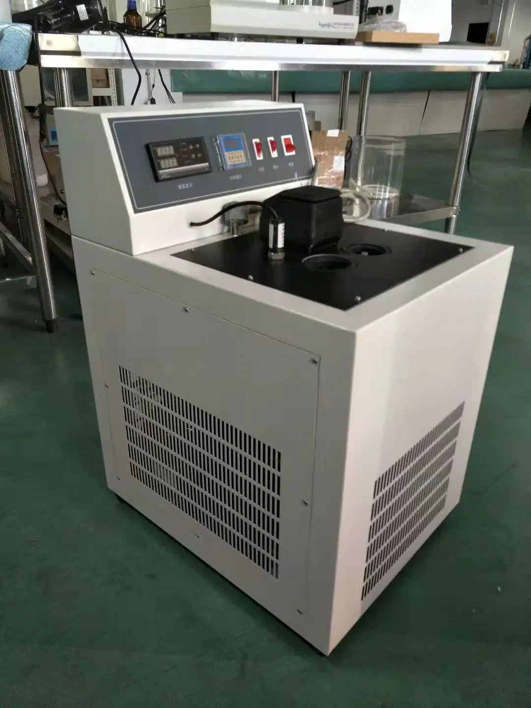 ASTM D97 Manual Type Various Oil Pour Point Cloud Point Testing Machine with 2 Refrigeration Compressors