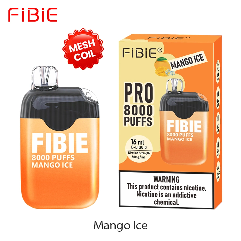 Shenzhen Fibie PRO 8000 Puffs descartáveis Vapes Juice e cigarro OEM original Factory ODM i Vape Bar puff de 550 mAh recarregável 16 ml de Vapers I por atacado