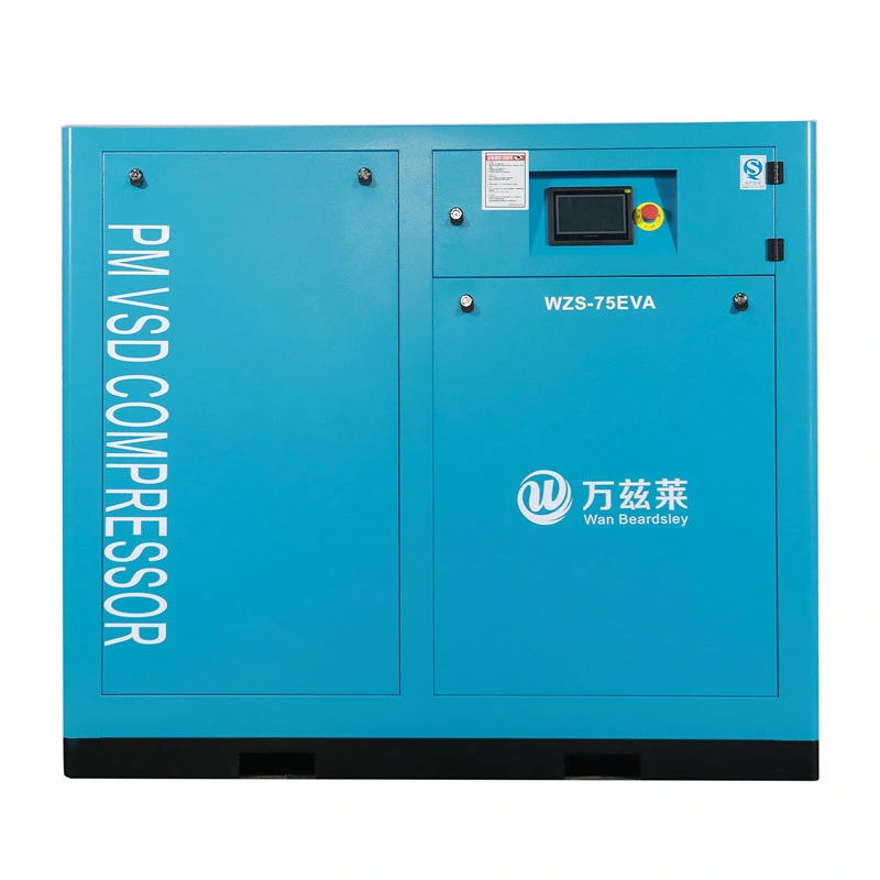 30CH 22kw 8bar 10bar injection d'huile stationnaire entraînement électrique VSD Compresseur d'air à vis rotative VFD avec variateur de fréquence variable