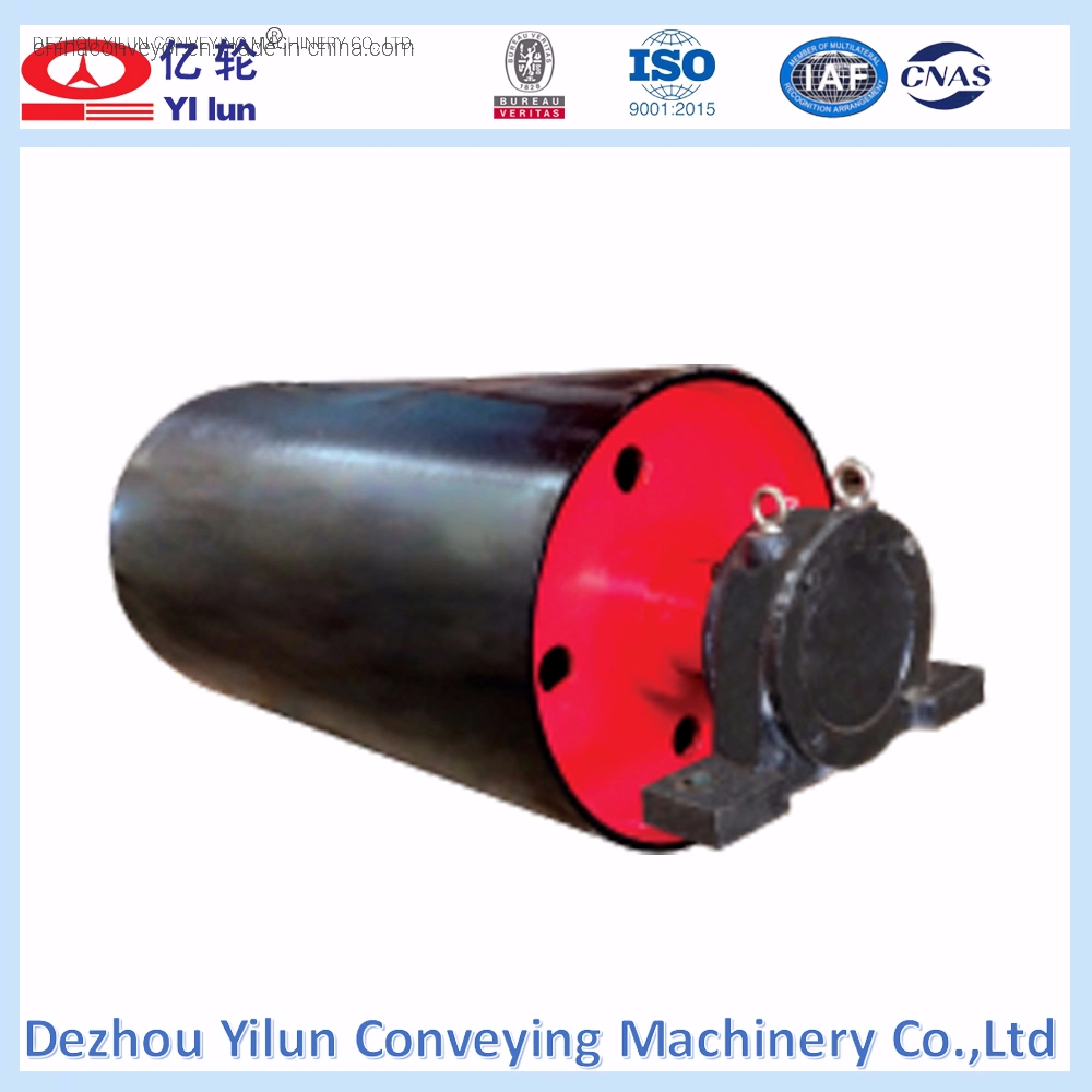 Yl Factory Supply Steel Conveyor Pulley with Flat Rubber Lagging