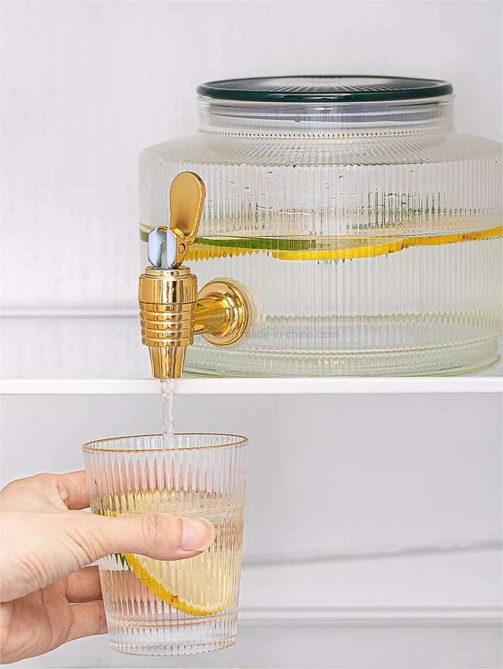 Transparent High Borosilicate Heat-Resistant Glass Drinking Water Receptacle