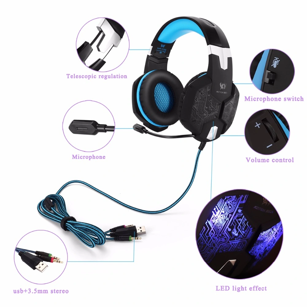 Kotion Each G2000amazon Original Explosion-Proof Computer Gaming Stereo Headphone