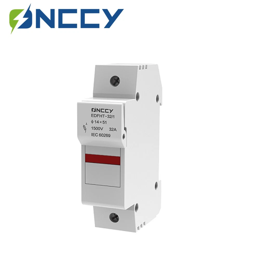 DC 10X38mm 1p 50A10ka with Light 1500V Fuse Holder for PV DC Combiner Boxs Inverters and Solar Applications